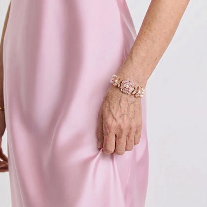 Blush Bloom Pearl Bracelet - Voisson