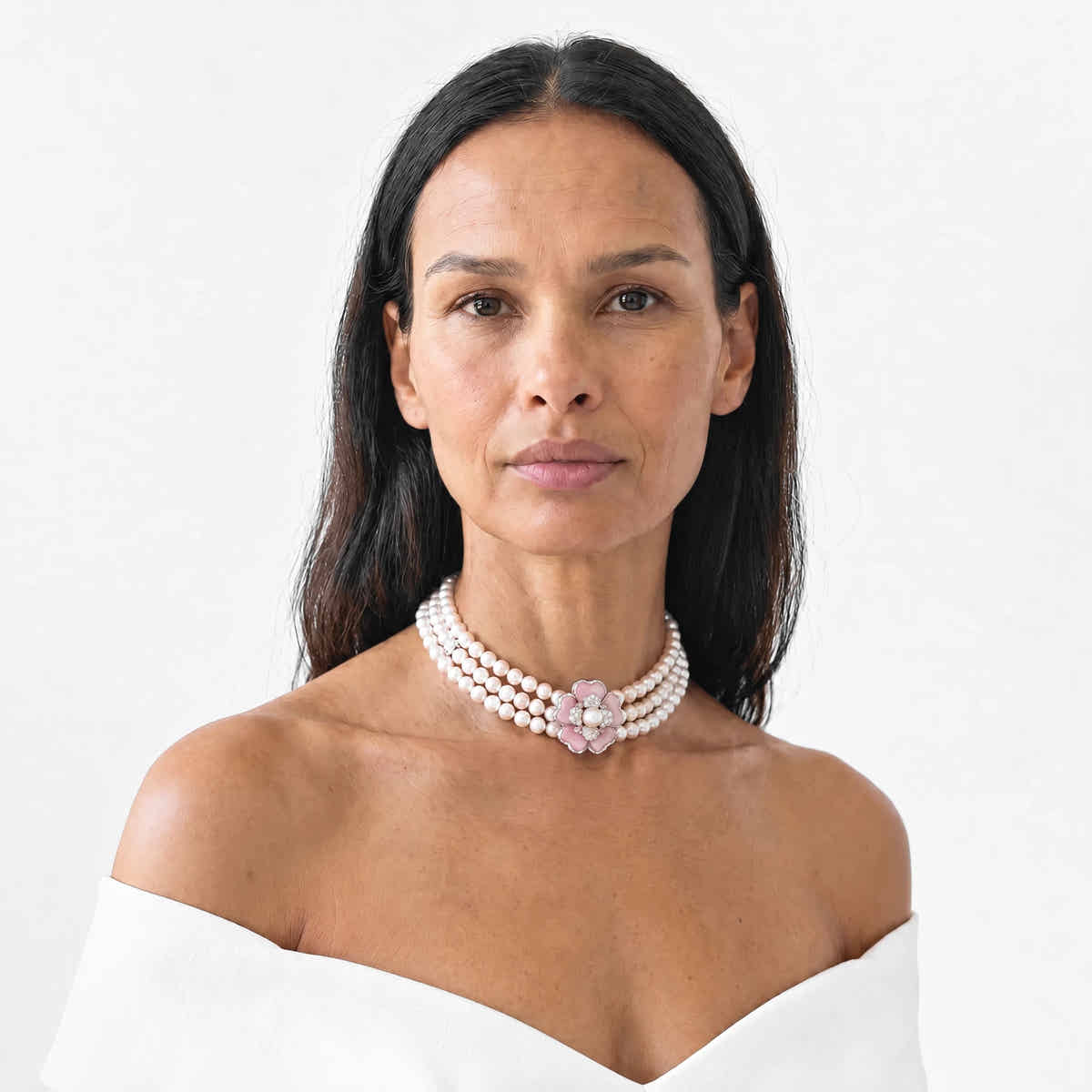 Blush Bloom Pearl Necklace - Voisson