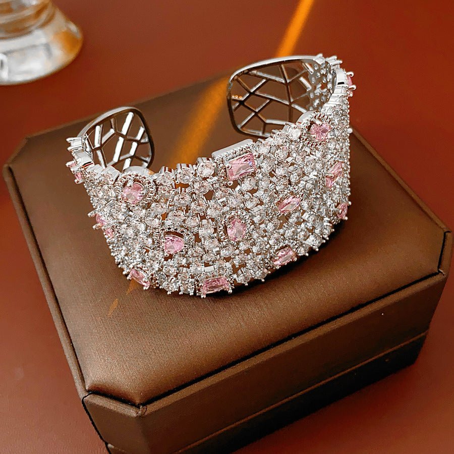 Blush Lattice Cuff Bracelet - Voisson