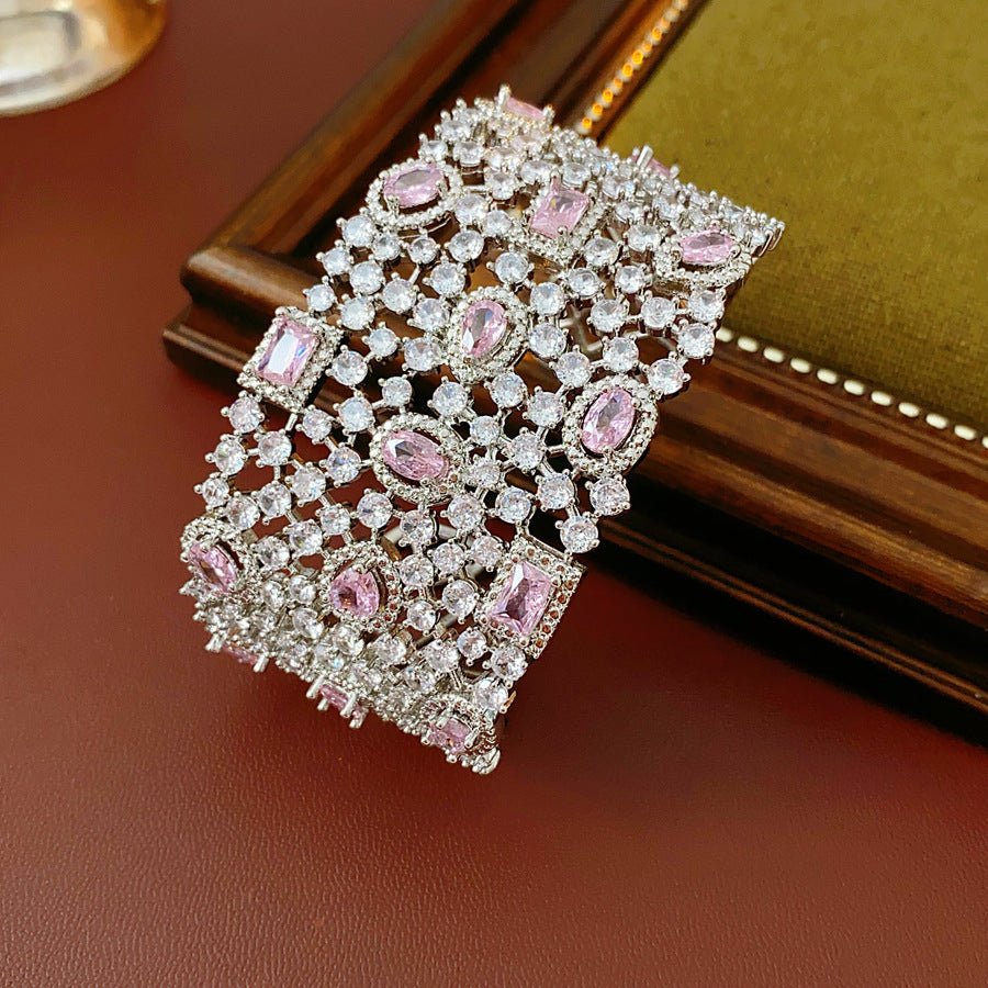Blush Lattice Cuff Bracelet - Voisson