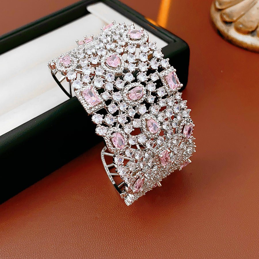 Blush Lattice Cuff Bracelet - Voisson