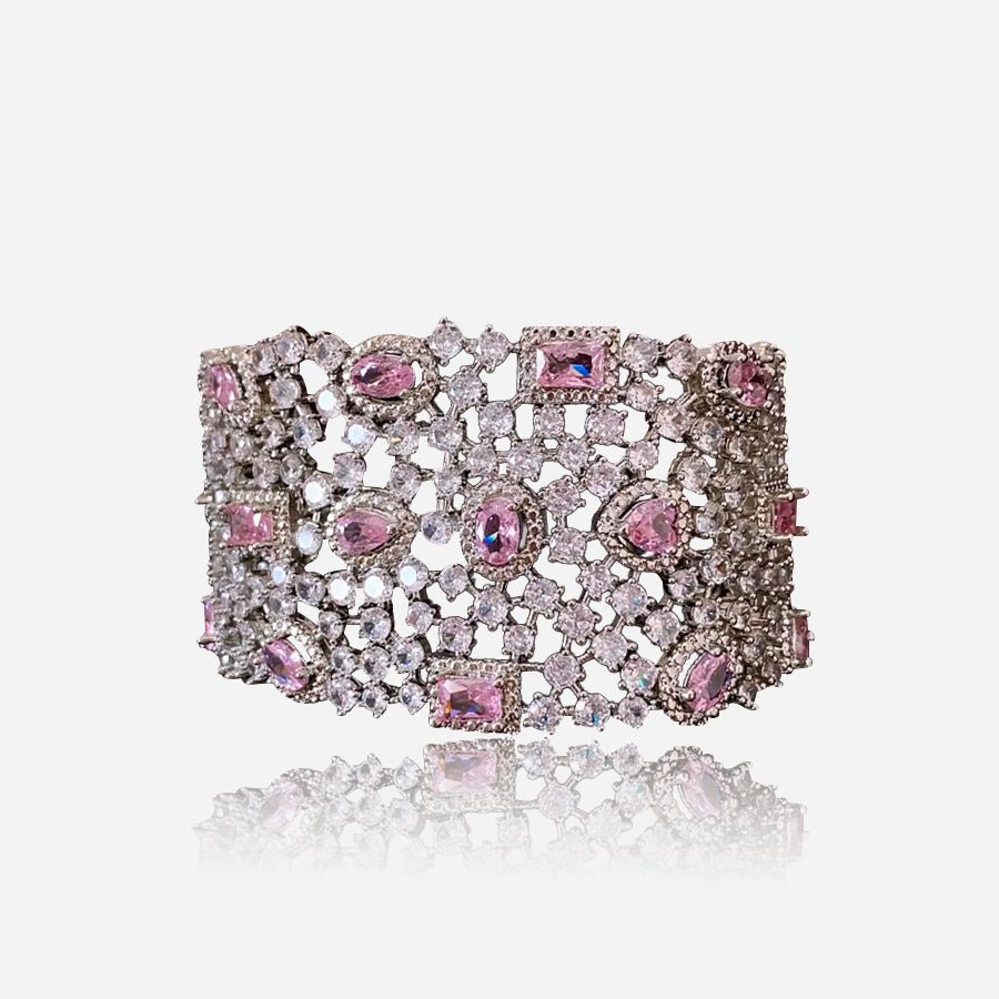 Blush Lattice Cuff Bracelet - Voisson