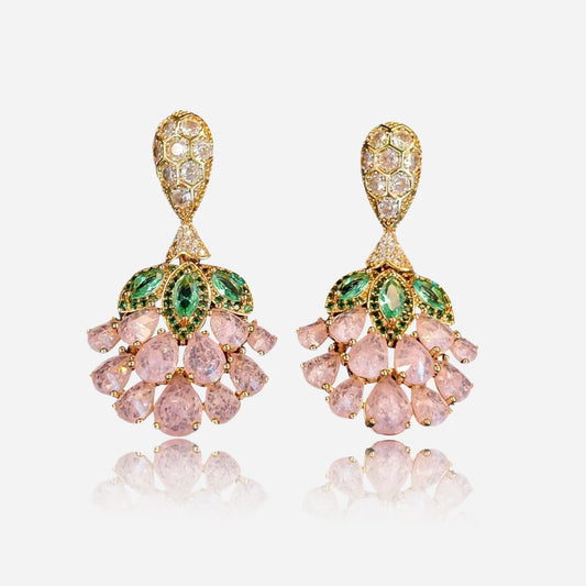 Blush Vine Drop Earrings - Voisson