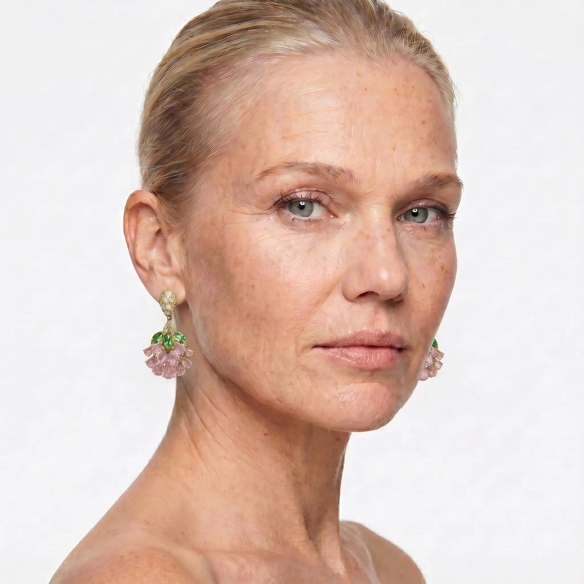 Blush Vine Drop Earrings - Voisson