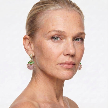 Blush Vine Drop Earrings - Voisson