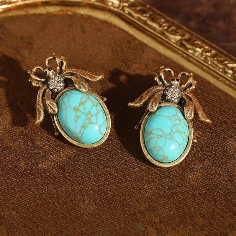 Bohemian Beetle Heirloom Earrings - Voisson