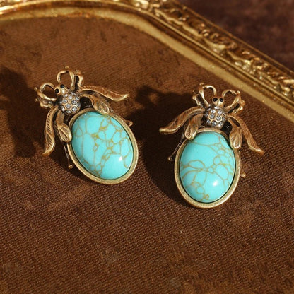 Bohemian Beetle Heirloom Earrings - Voisson