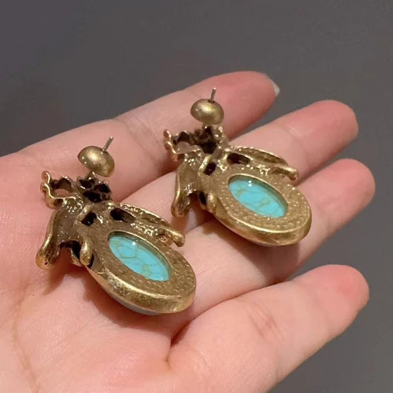 Bohemian Beetle Heirloom Earrings - Voisson
