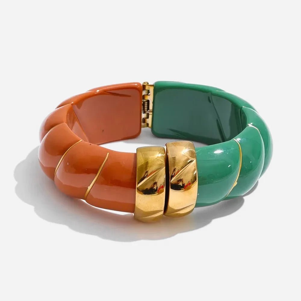 Braided Resin Cuff Bracelet - Voisson