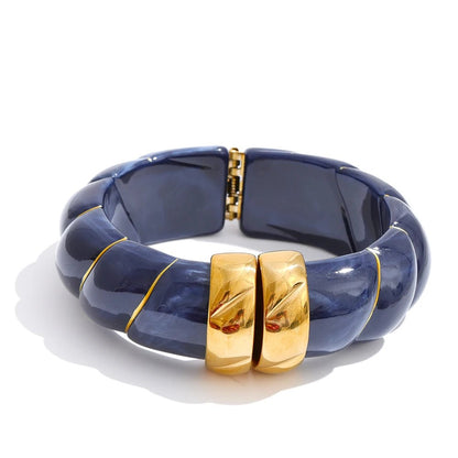 Braided Resin Cuff Bracelet - Voisson