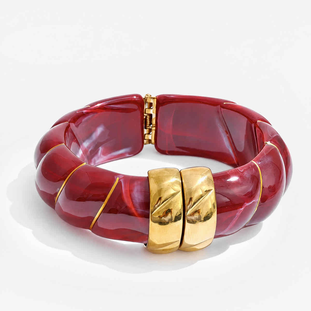 Braided Resin Cuff Bracelet - Voisson