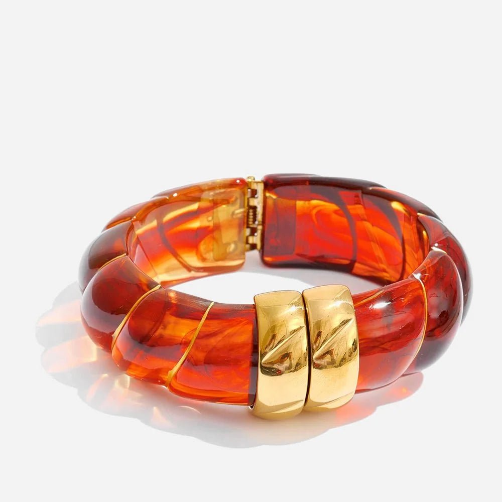 Braided Resin Cuff Bracelet - Voisson