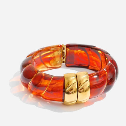Braided Resin Cuff Bracelet - Voisson