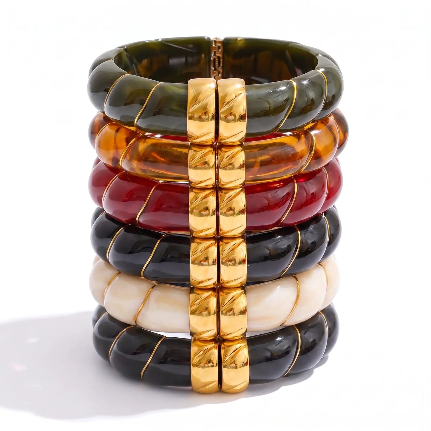 Braided Resin Cuff Bracelet - Voisson