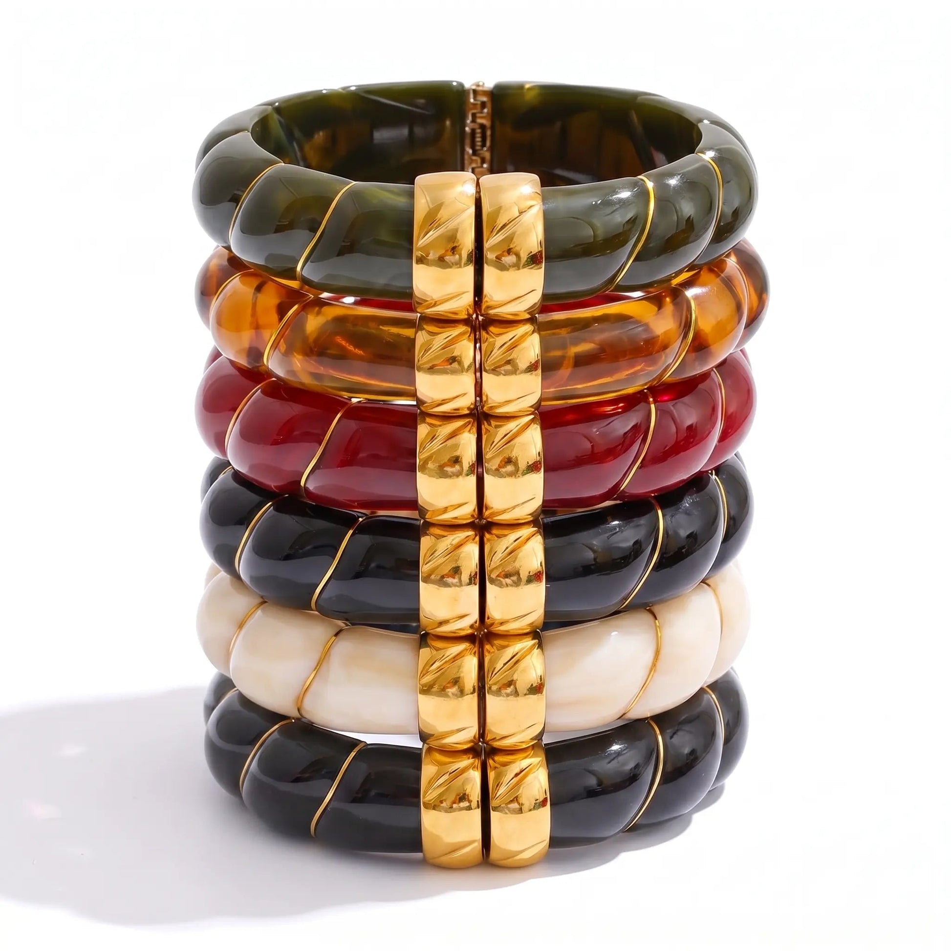 Braided Resin Cuff Bracelet - Voisson
