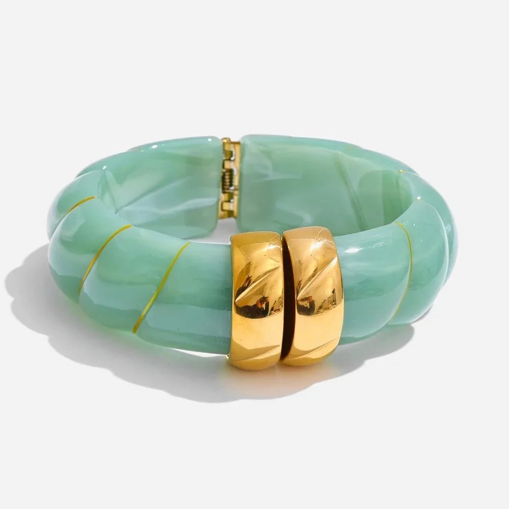 Braided Resin Cuff Bracelet - Voisson