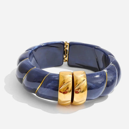 Braided Resin Cuff Bracelet - Voisson