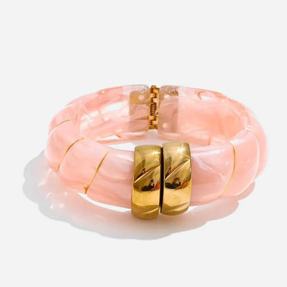 Braided Resin Cuff Bracelet - Voisson
