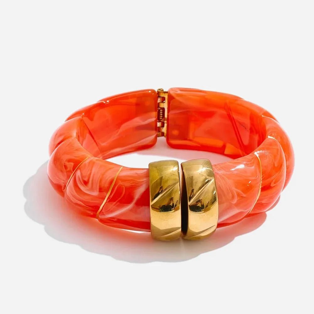 Braided Resin Cuff Bracelet - Voisson