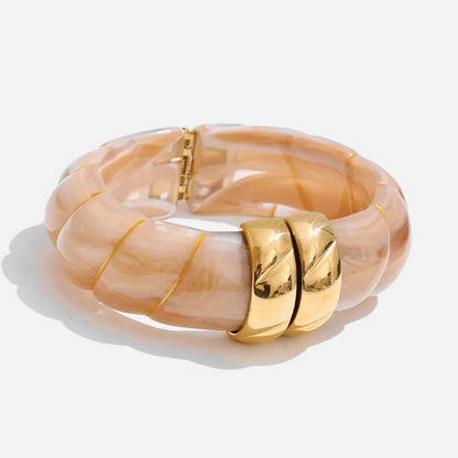 Braided Resin Cuff Bracelet - Voisson