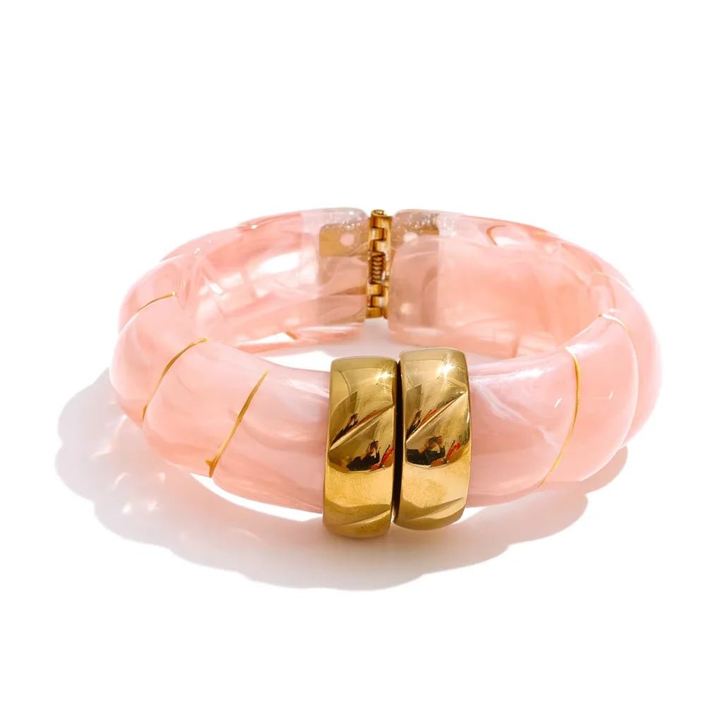 Braided Resin Cuff Bracelet - Voisson
