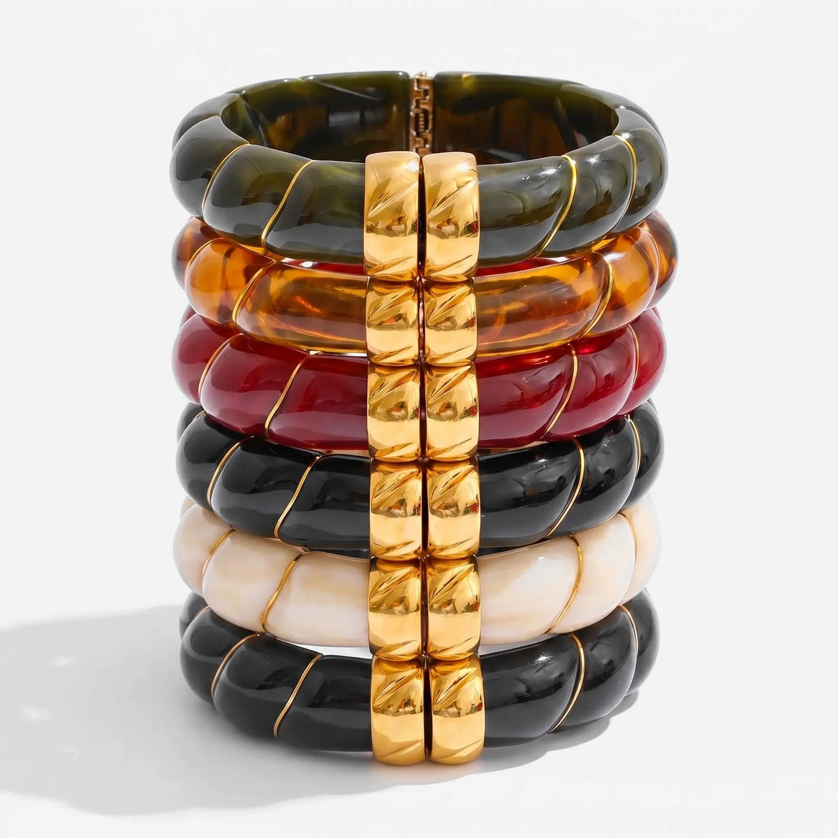 Braided Resin Cuff Bracelet - Voisson