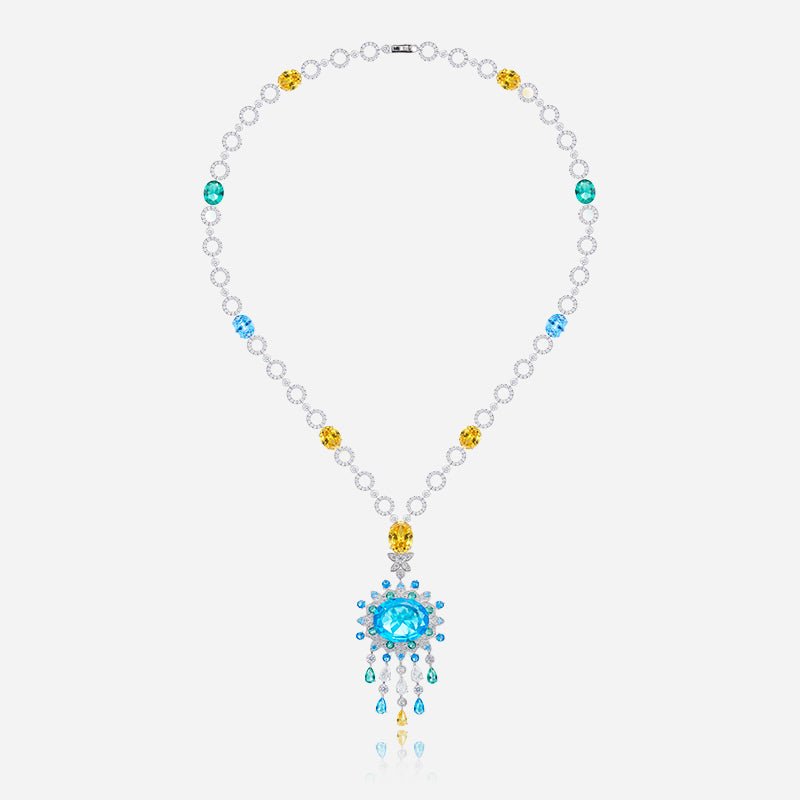 Capri Sunburst Tassel Necklace - Voisson