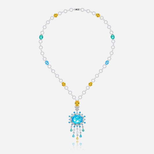 Capri Sunburst Tassel Necklace - Voisson