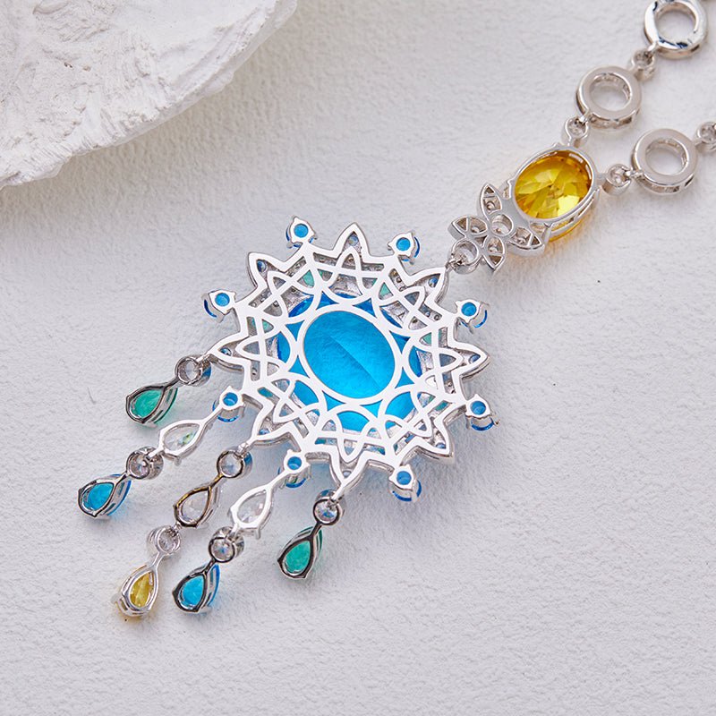 Capri Sunburst Tassel Necklace - Voisson