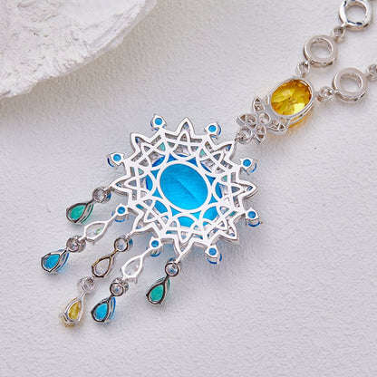 Capri Sunburst Tassel Necklace - Voisson