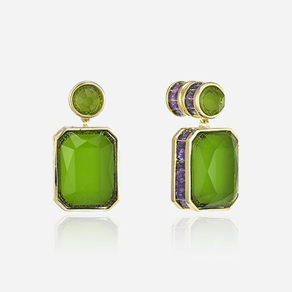 Celadon Aura Statement Earrings - Voisson