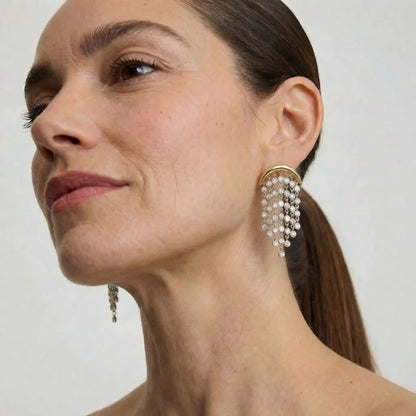 CelesteDrop Tassel Earrings - Voisson