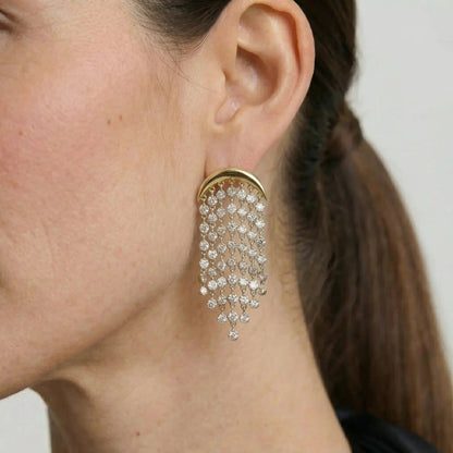 CelesteDrop Tassel Earrings - Voisson