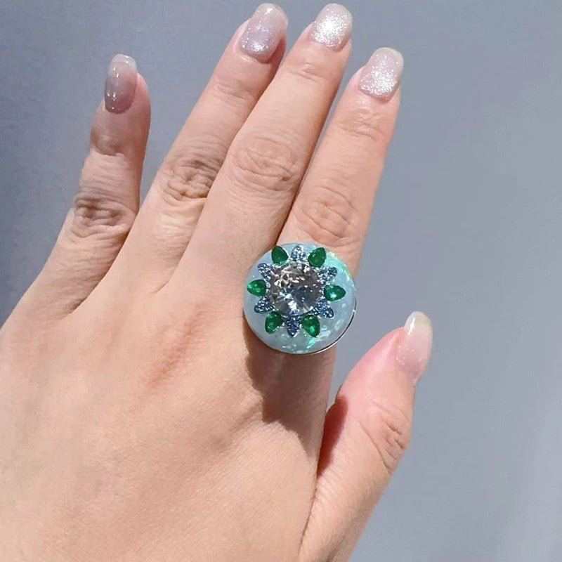 Celestial Garden Halo Ring - Voisson