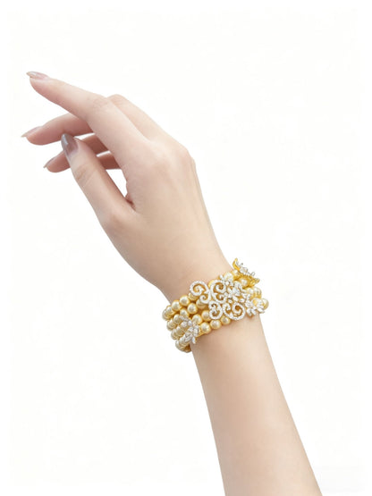 Champagne Gala Pearl Bracelet - Voisson