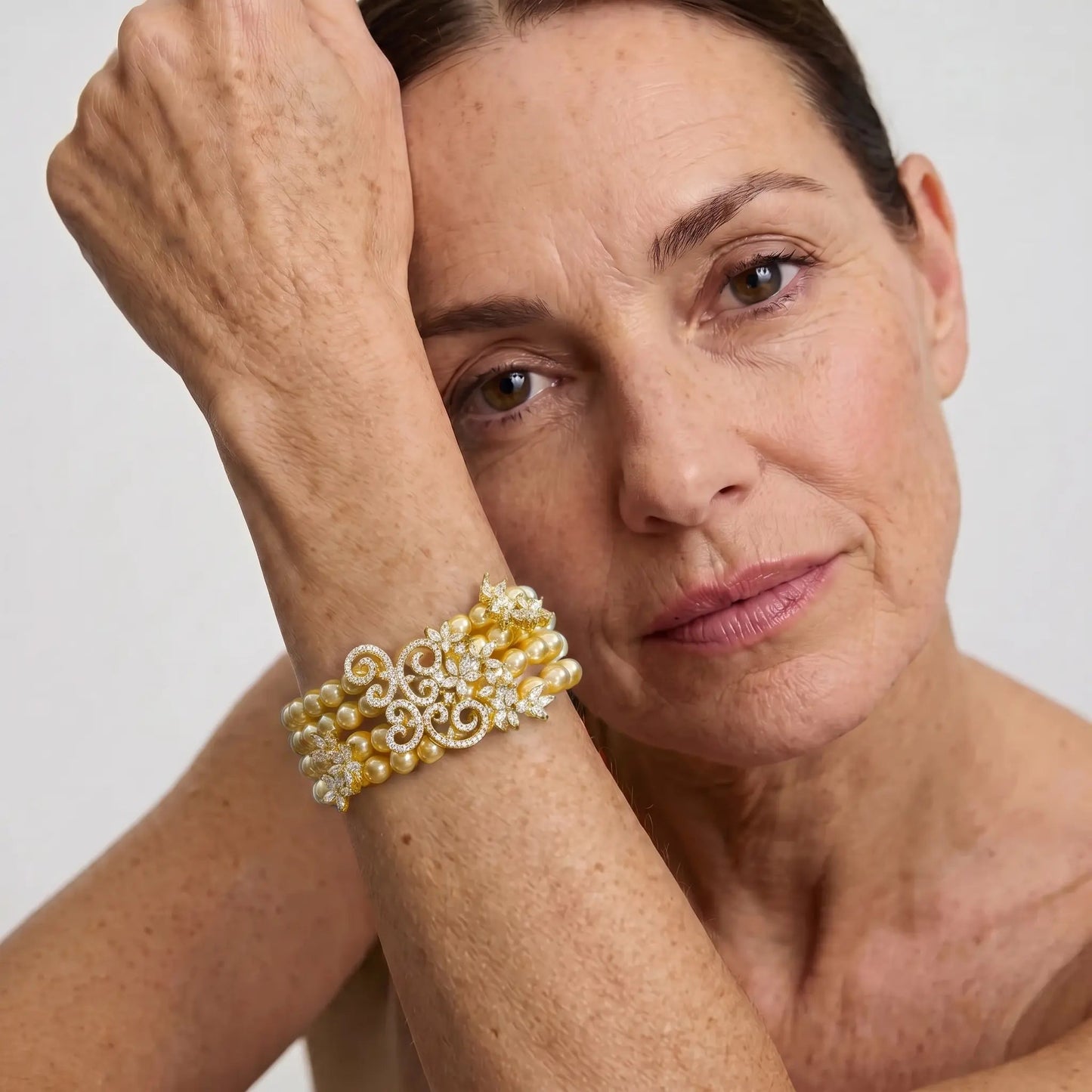 Champagne Gala Pearl Bracelet - Voisson