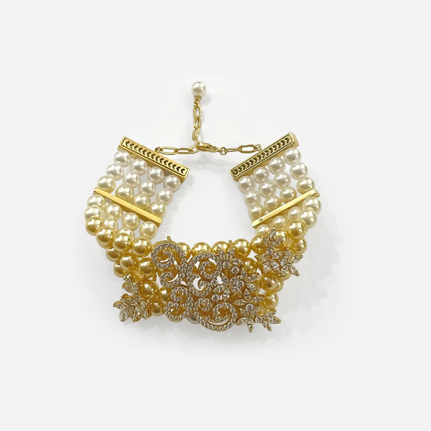 Champagne Gala Pearl Bracelet - Voisson