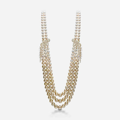 Champagne Gala Pearl Necklace - Voisson
