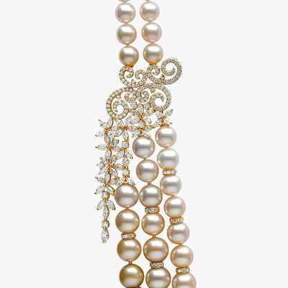 Champagne Gala Pearl Necklace - Voisson