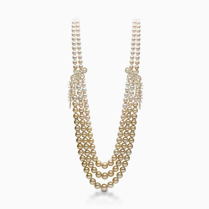 Champagne Gala Pearl Necklace - Voisson
