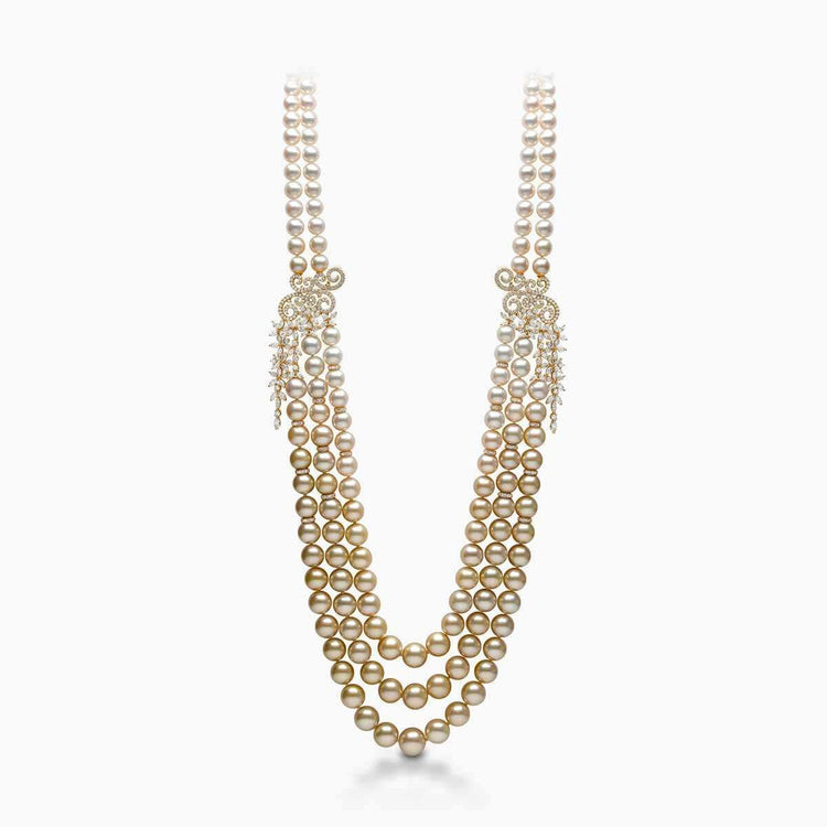 Champagne Gala Pearl Necklace - Voisson