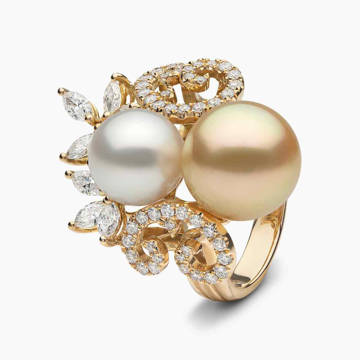 Champagne Gala Pearl Ring - Voisson