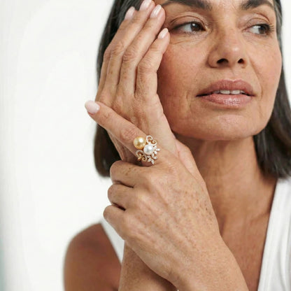 Champagne Gala Pearl Ring - Voisson