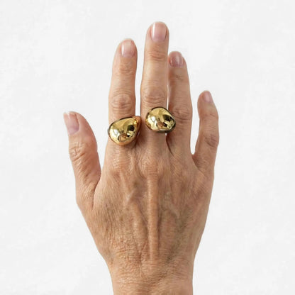 Chunky Water Drop Ring - Voisson
