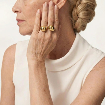Chunky Water Drop Ring - Voisson