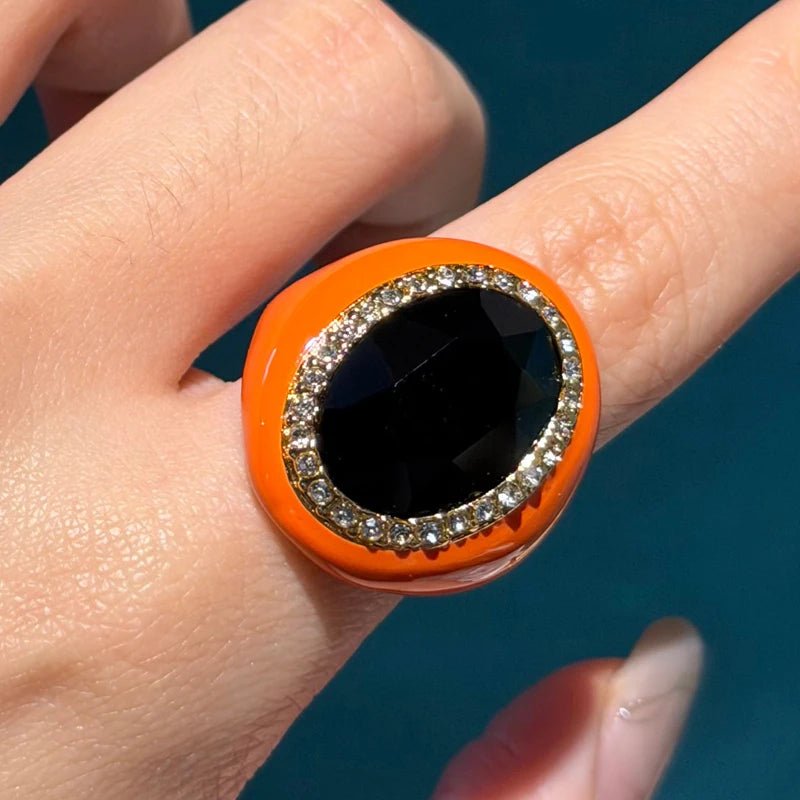 Coral Noir Ring - Voisson
