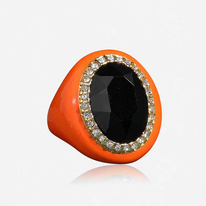 Coral Noir Ring - Voisson