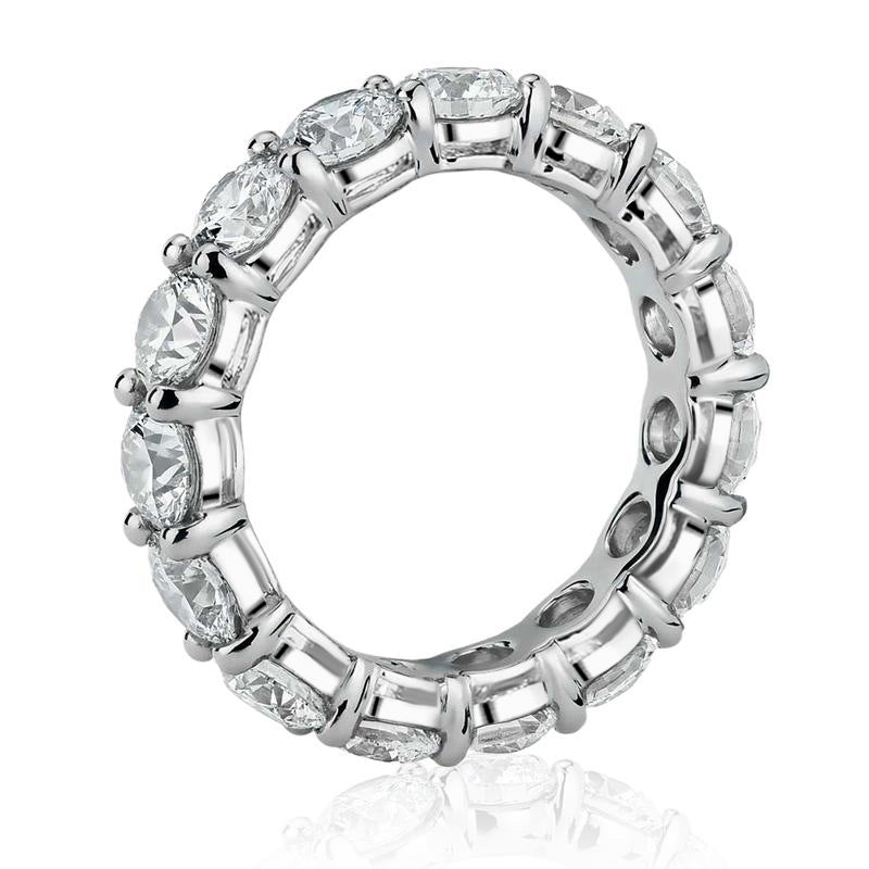 Coralia 0.5Ct Moissanite 925 Sterling Silver Eternity Band Ring - Voisson