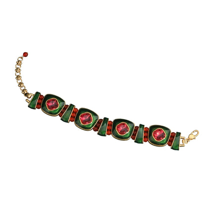 Crimson Noel Elegance Bracelet - Voisson