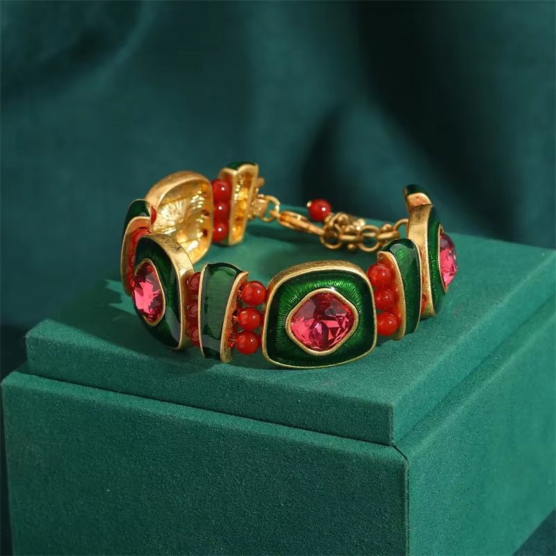 Crimson Noel Elegance Bracelet - Voisson